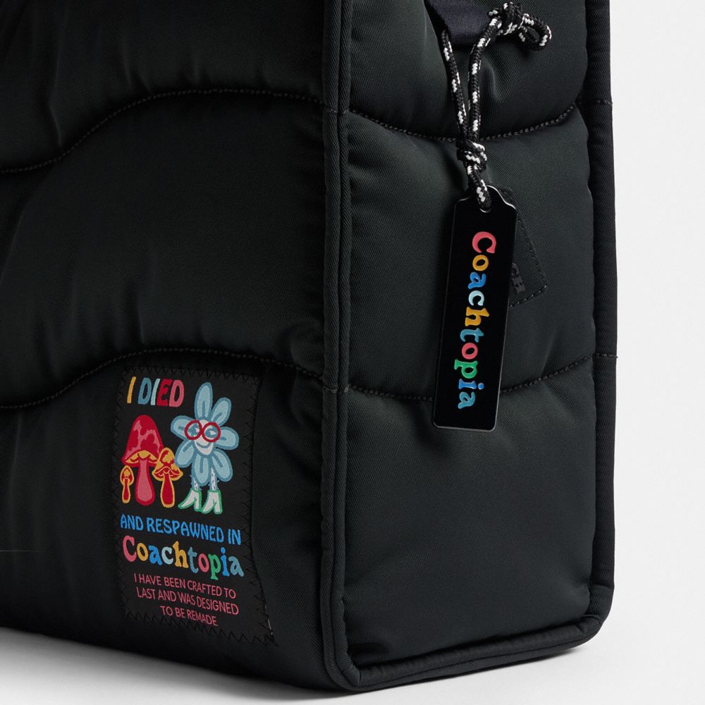 Coachtopia Loop Tote With Wavy Quilting
