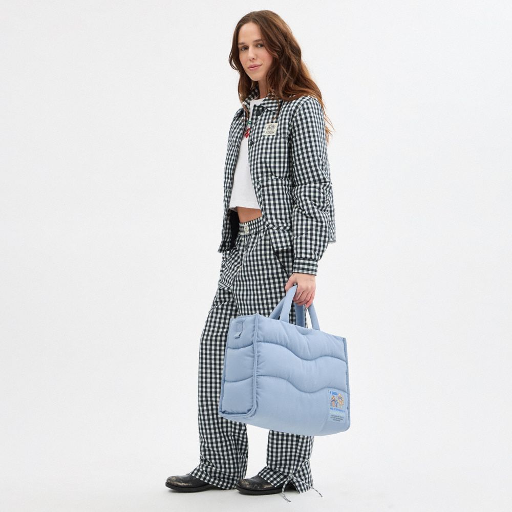 Coachtopia Loop Tote With Wavy Quilting