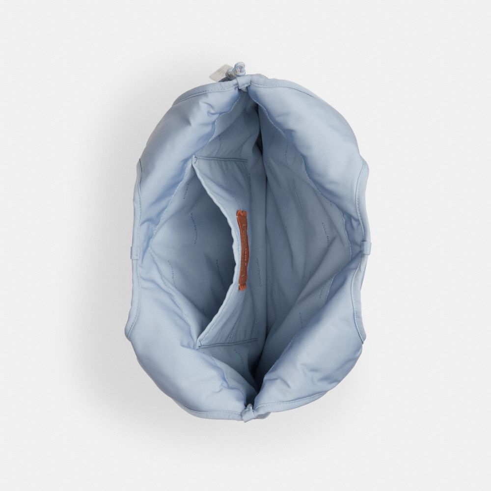 Coachtopia Loop Flat Tote In Recycled Polyester With Cloud Quilting