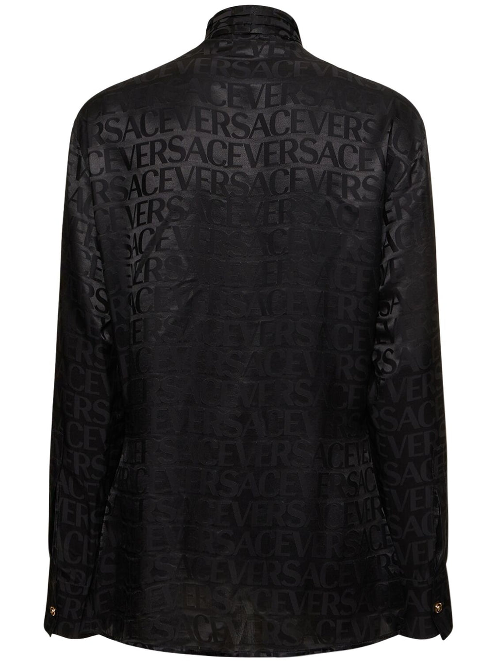 Versace Versace Logo jacquard silk twill shirt w/scarf - Size: XXS Shirts | Shop From The Mirage