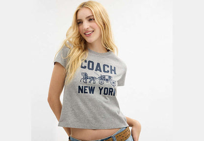 Horse And Carriage T-Shirt In Organic Cotton