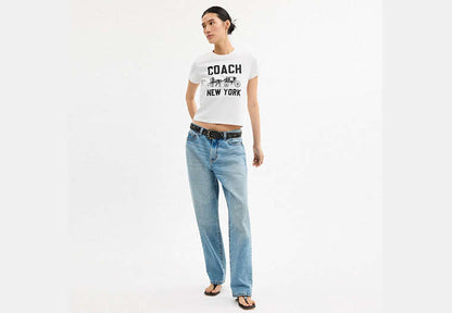 Horse And Carriage T-Shirt In Organic Cotton