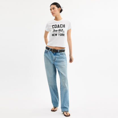 Horse And Carriage T-Shirt In Organic Cotton