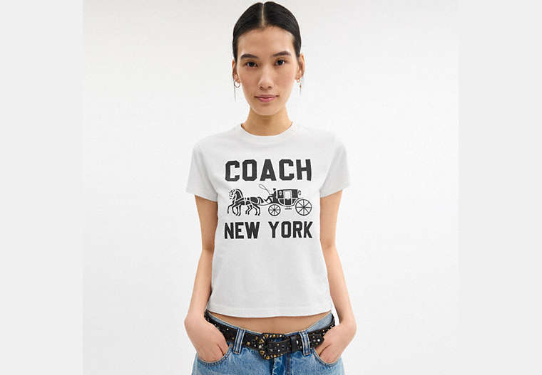 Horse And Carriage T-Shirt In Organic Cotton