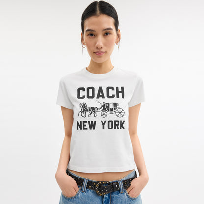 Horse And Carriage T-Shirt In Organic Cotton