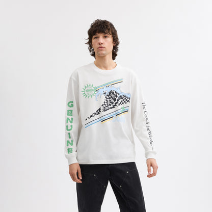 Surf Long Sleeve Relaxed T-Shirt In Organic Cotton