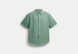 Short Sleeve Relaxed Denim Shirt