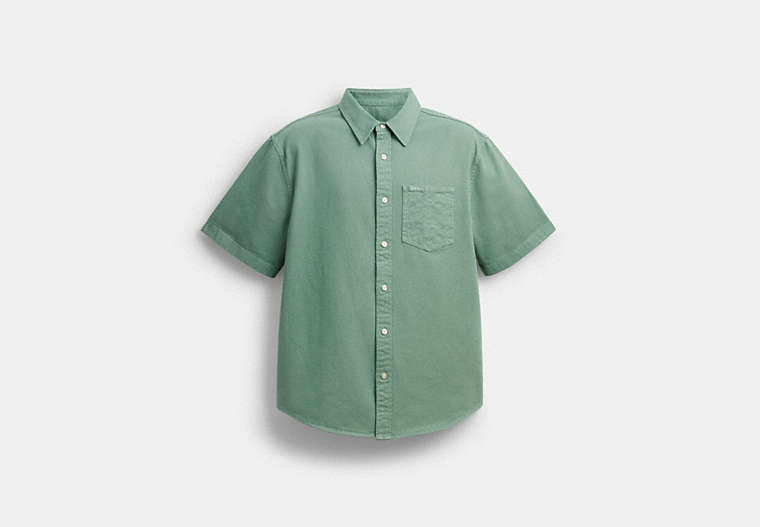 Short Sleeve Relaxed Denim Shirt