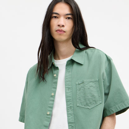 Short Sleeve Relaxed Denim Shirt