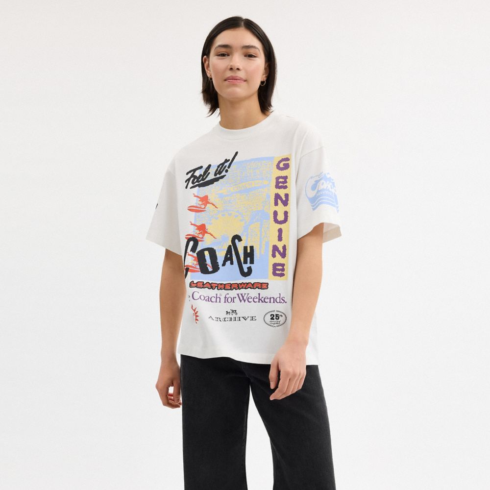 Relaxed Graphic Surf T Shirt