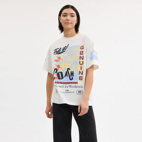 Relaxed Graphic Surf T Shirt