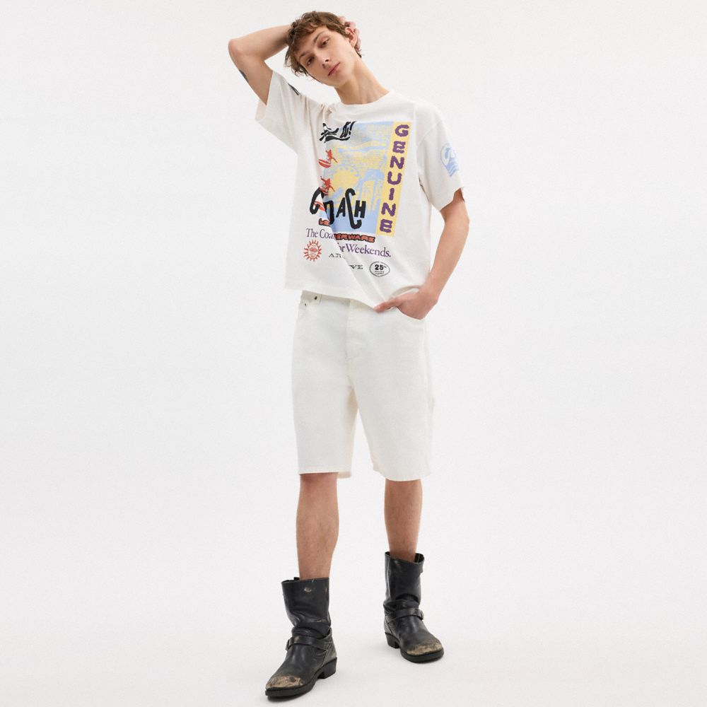 Relaxed Graphic Surf T Shirt