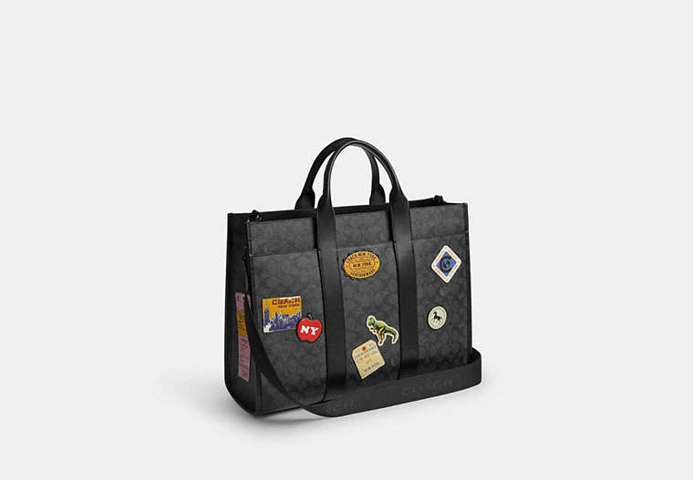 Wesley Tote In Signature Canvas With Patches