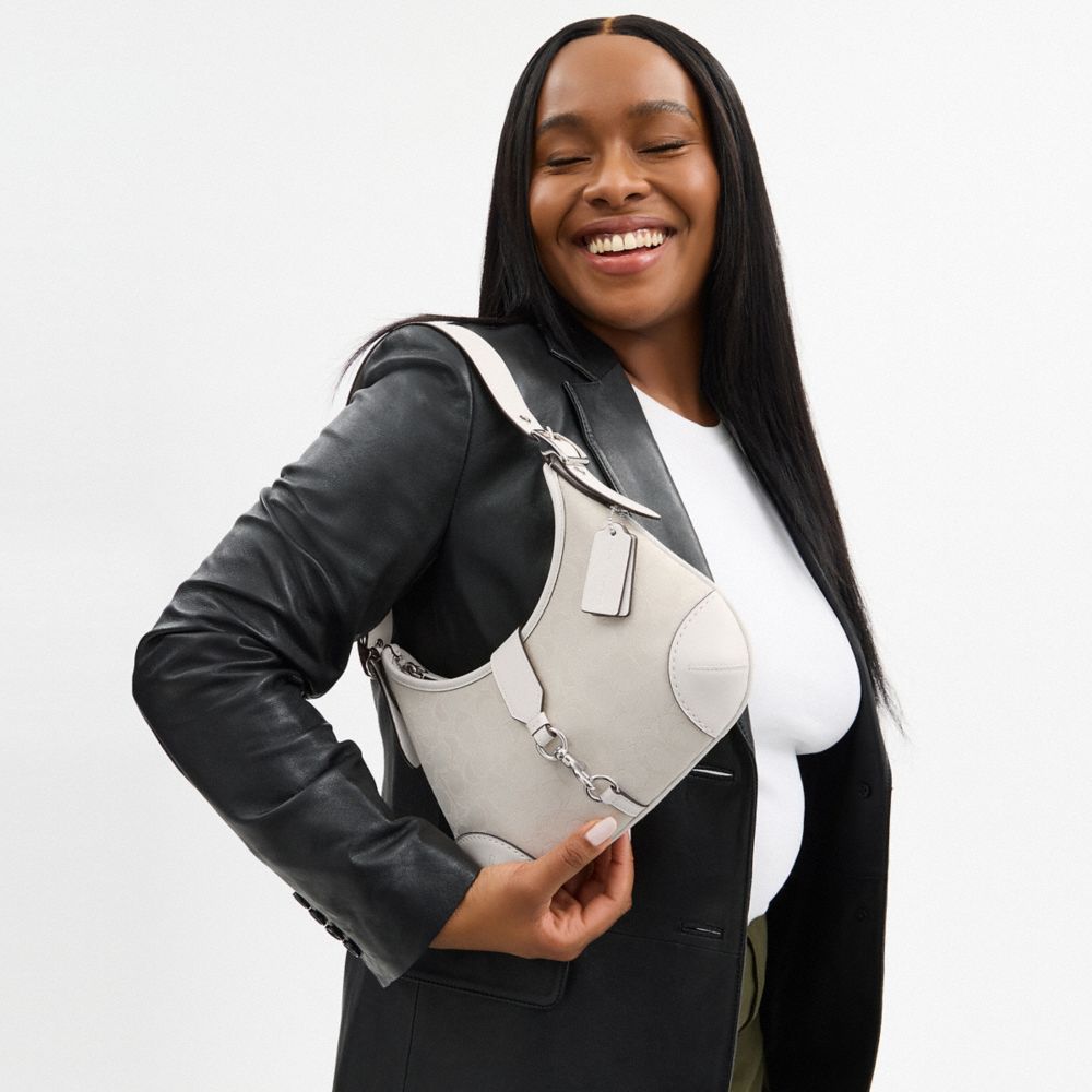 Hamptons Hobo Bag In Signature Jacquard
