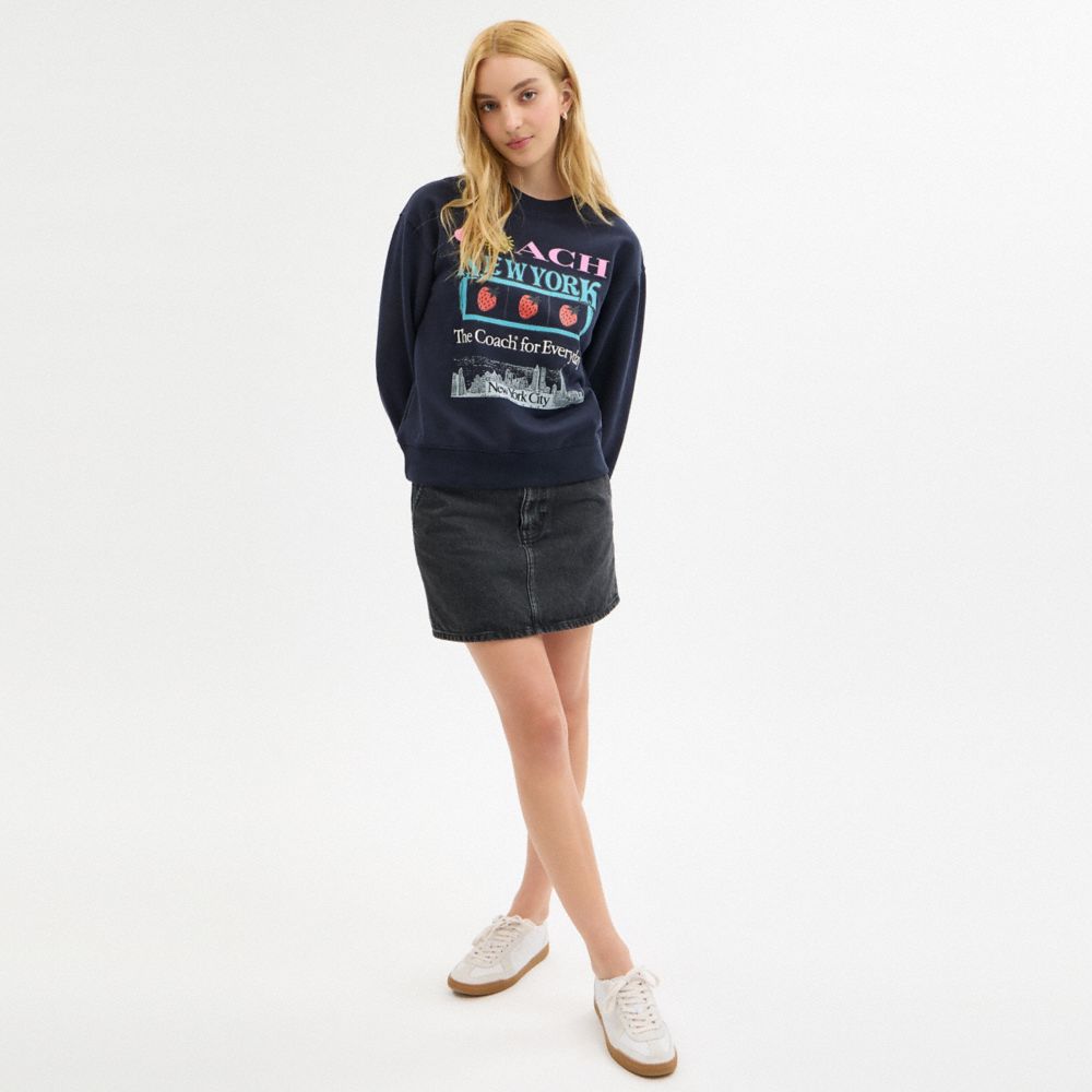 New York Collage Classic Crewneck Sweatshirt