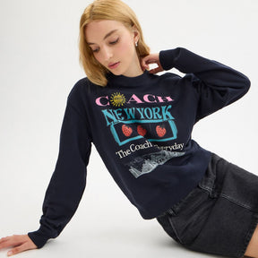 New York Collage Classic Crewneck Sweatshirt