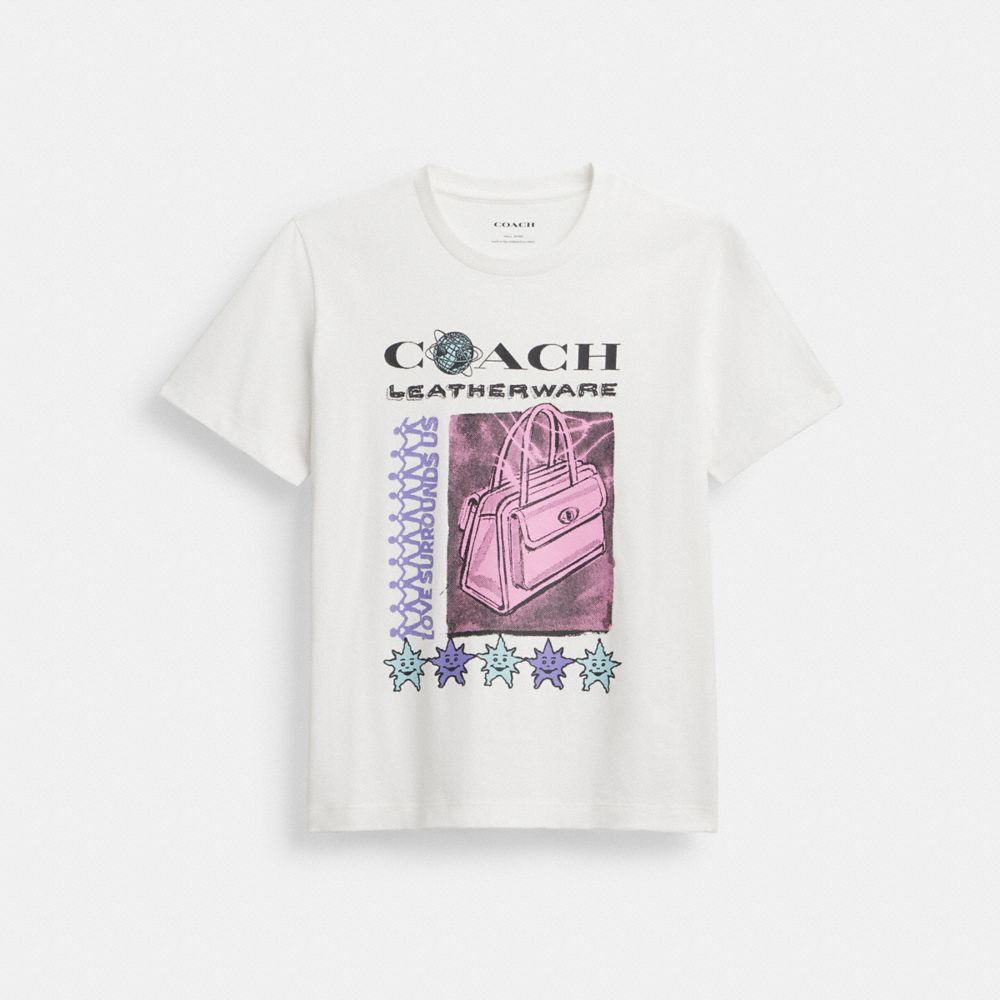 Leatherware Collage Classic T Shirt In Organic Cotton