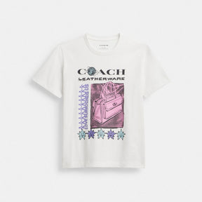 Leatherware Collage Classic T Shirt In Organic Cotton