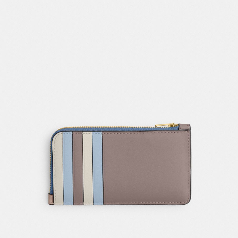 New York Zip Card Case In Colorblock
