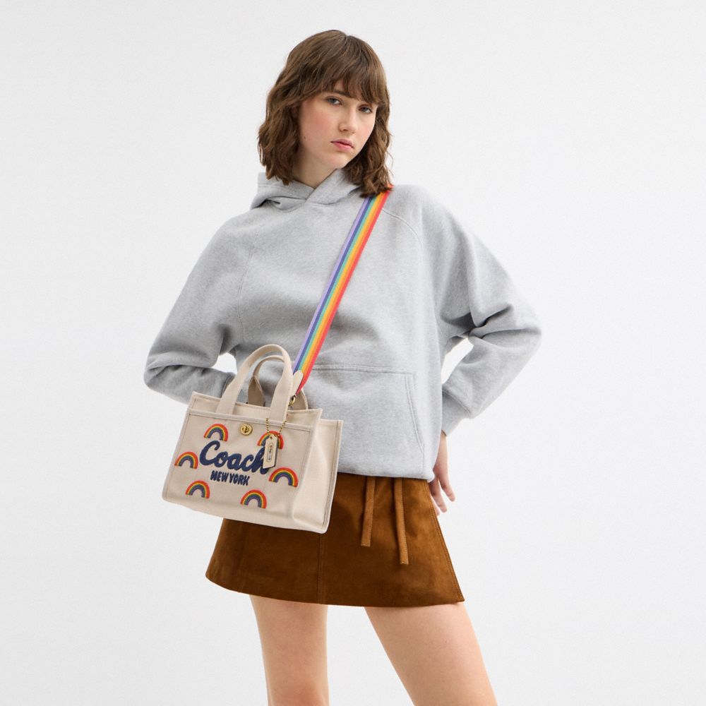 Cargo Tote Bag 26 With Rainbow