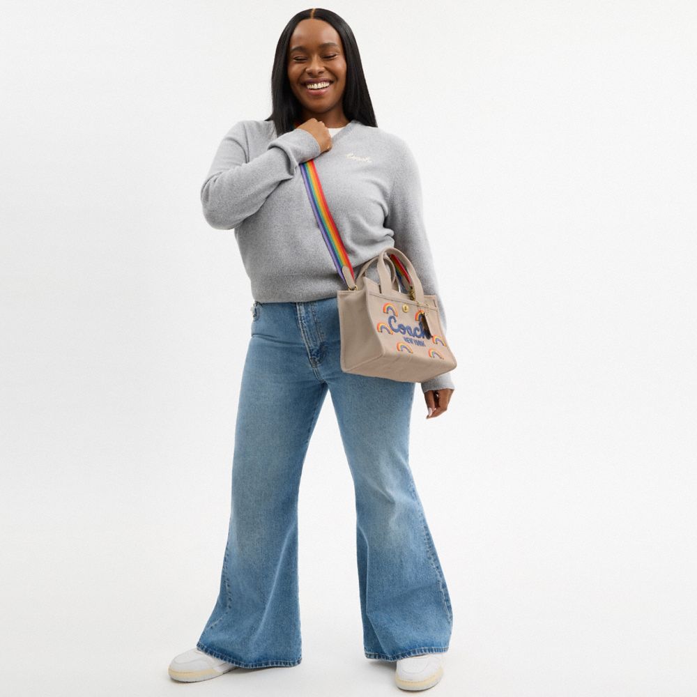 Cargo Tote Bag 26 With Rainbow