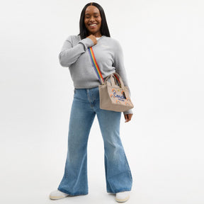 Cargo Tote Bag 26 With Rainbow