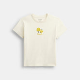 Floral T Shirt In Organic Cotton