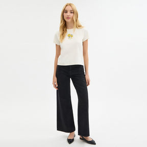 Floral T Shirt In Organic Cotton