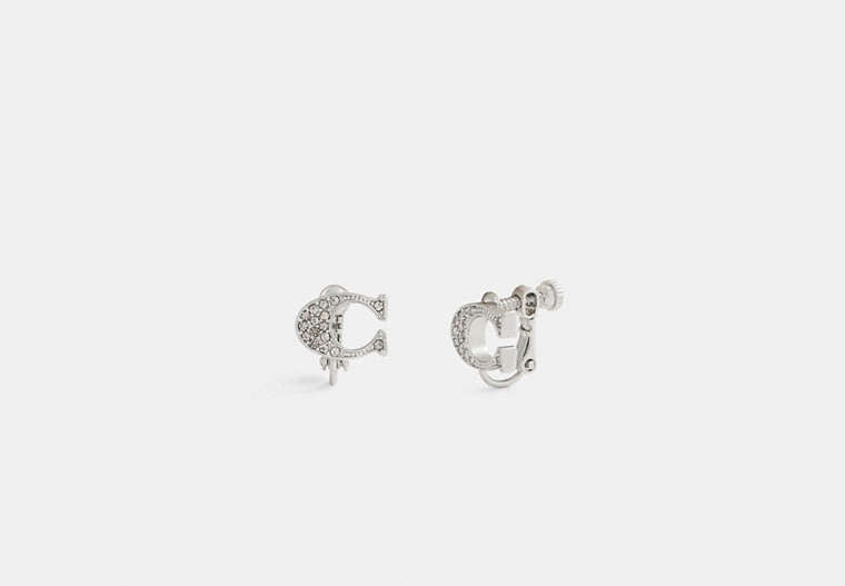 Sculpted C Clip-On Earrings
