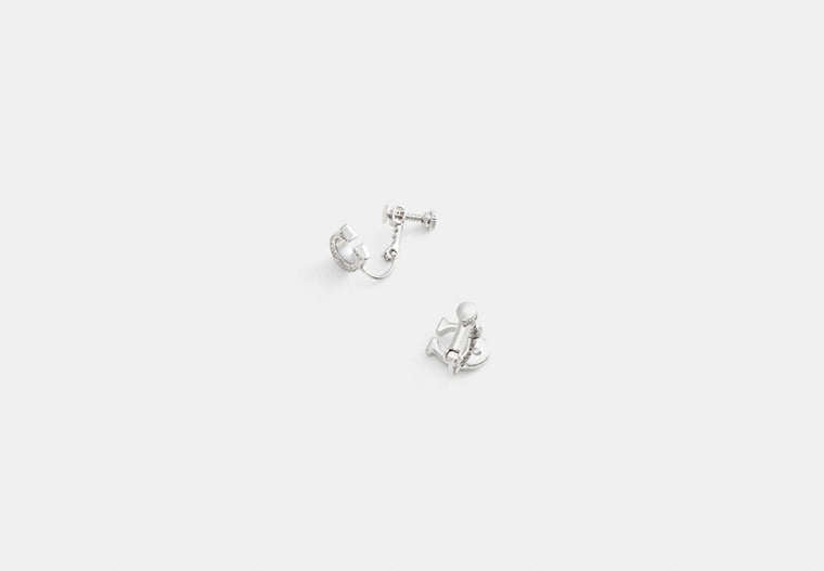 Sculpted C Clip-On Earrings