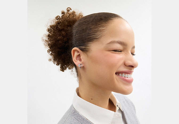 Sculpted C Clip-On Earrings