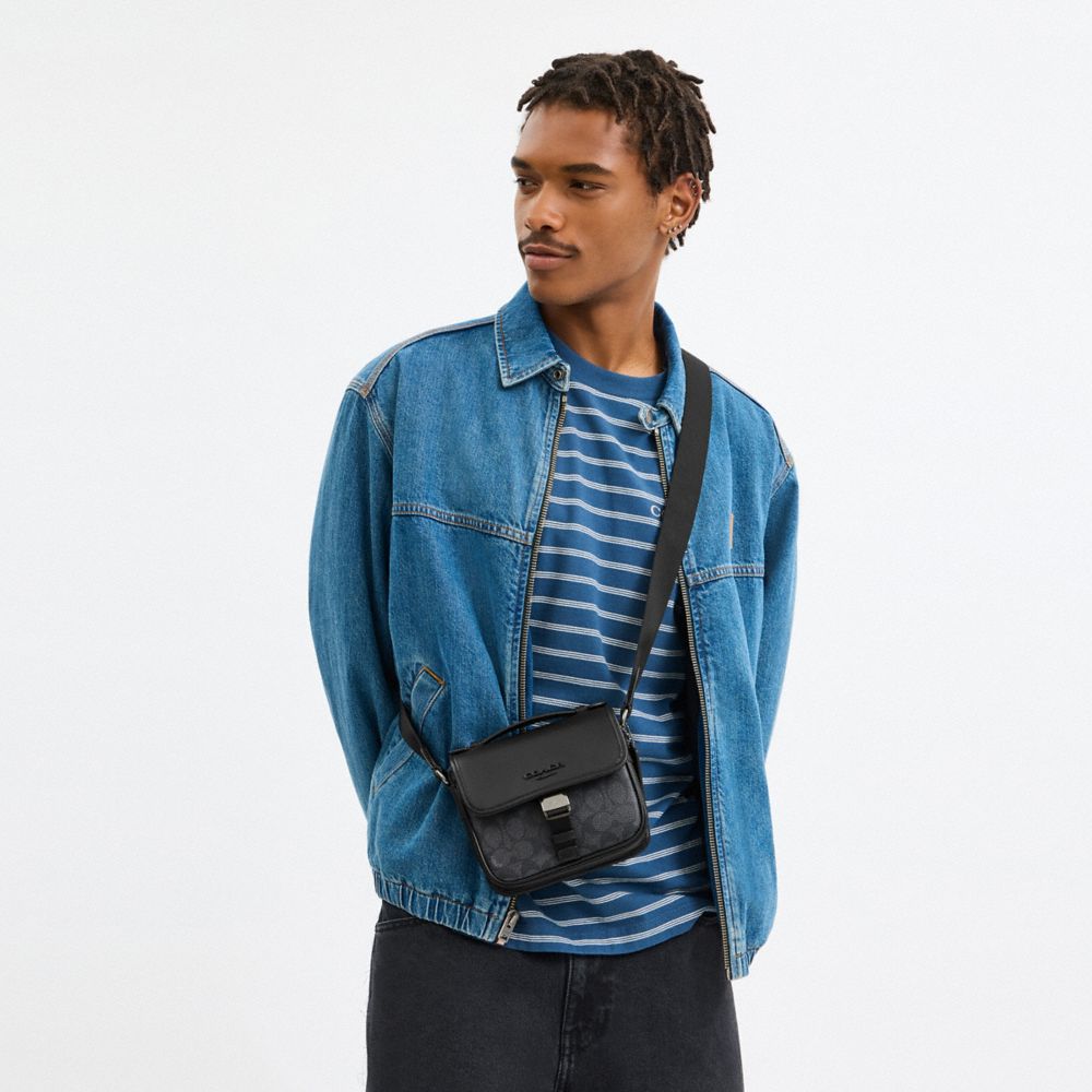 Racer Crossbody Bag In Signature Canvas