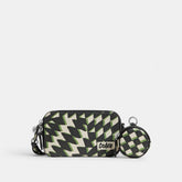 Charter Slim Crossbody Bag With Geo Check Print