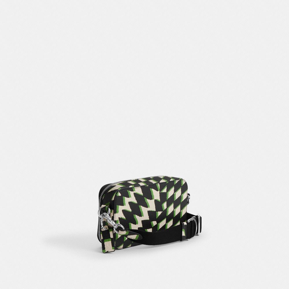Charter Slim Crossbody Bag With Geo Check Print