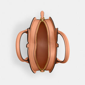 Peach Bag In Regenerative Leather