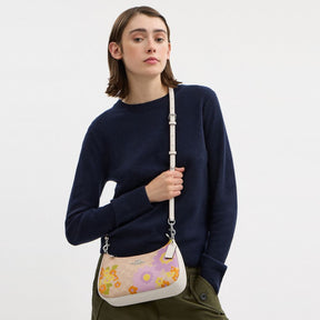 Teri Shoulder Bag In Signature Canvas With Floral Print