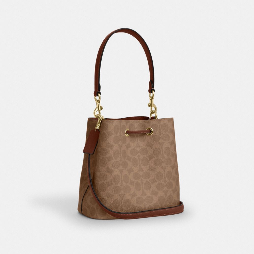 Rowan Bucket Bag In Signature Canvas
