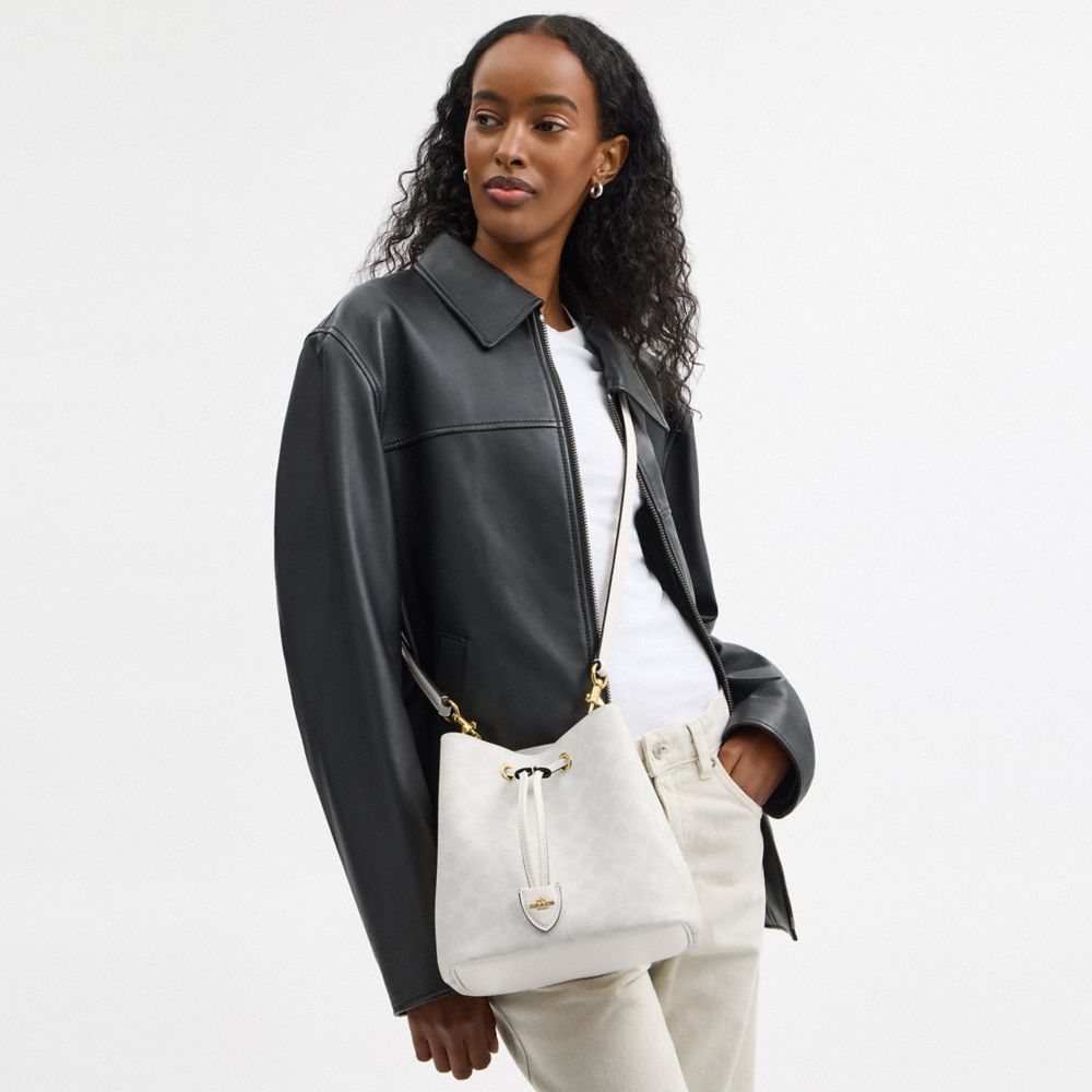 Rowan Bucket Bag In Signature Canvas