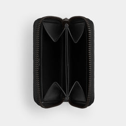 Small Zip Around Card Case In Signature Canvas