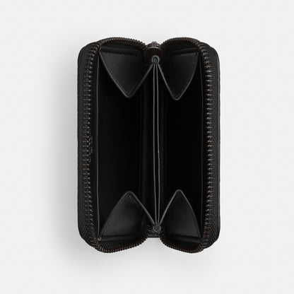 Small Zip Around Card Case In Signature Canvas