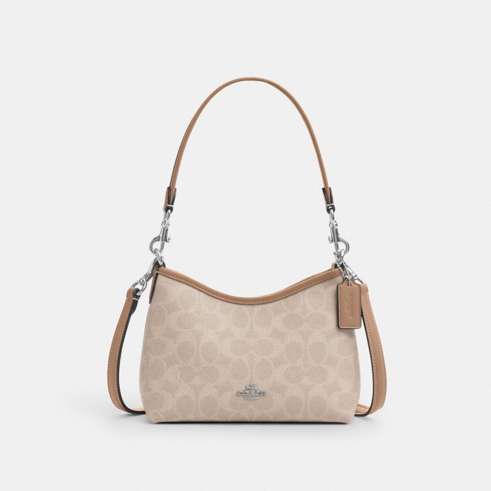 Laurel Small Shoulder Bag In Signature Canvas