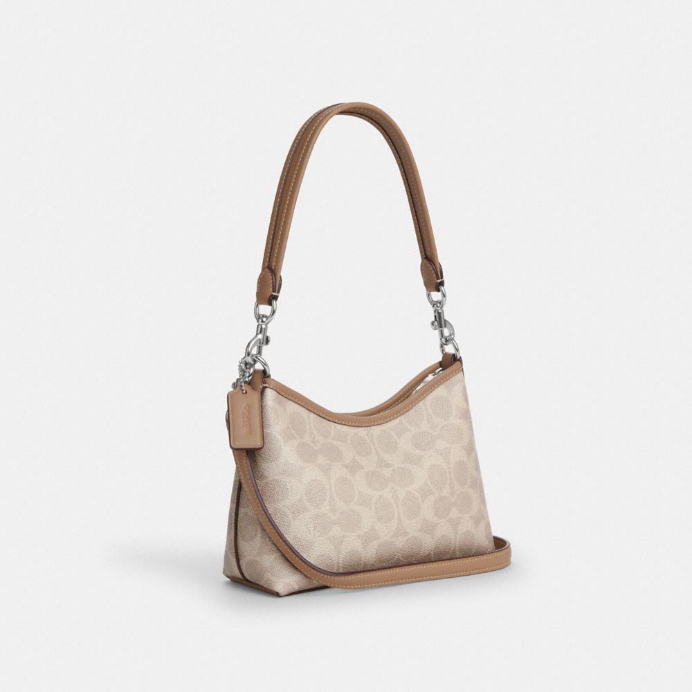 Laurel Small Shoulder Bag In Signature Canvas