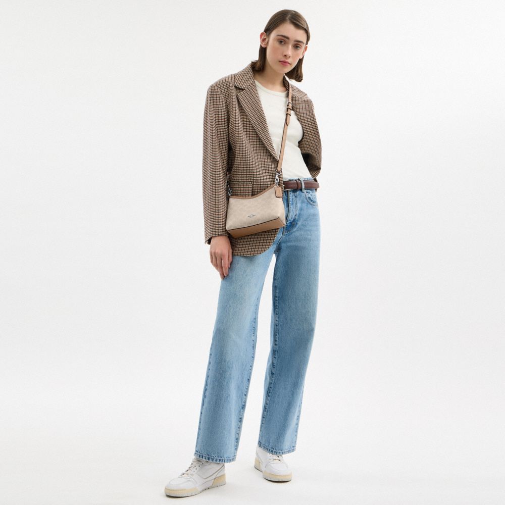 Laurel Small Shoulder Bag In Signature Canvas