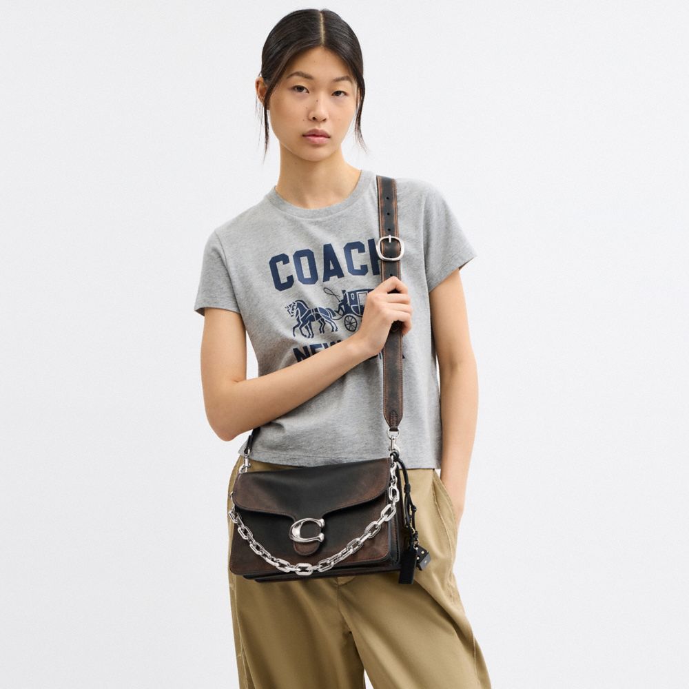 Chain Tabby Shoulder Bag In Loved Leather
