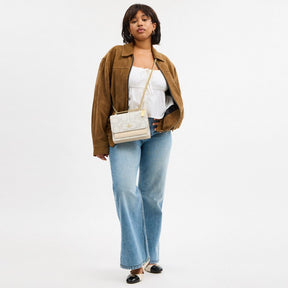 Klare Crossbody Bag In Sketch Signature Canvas