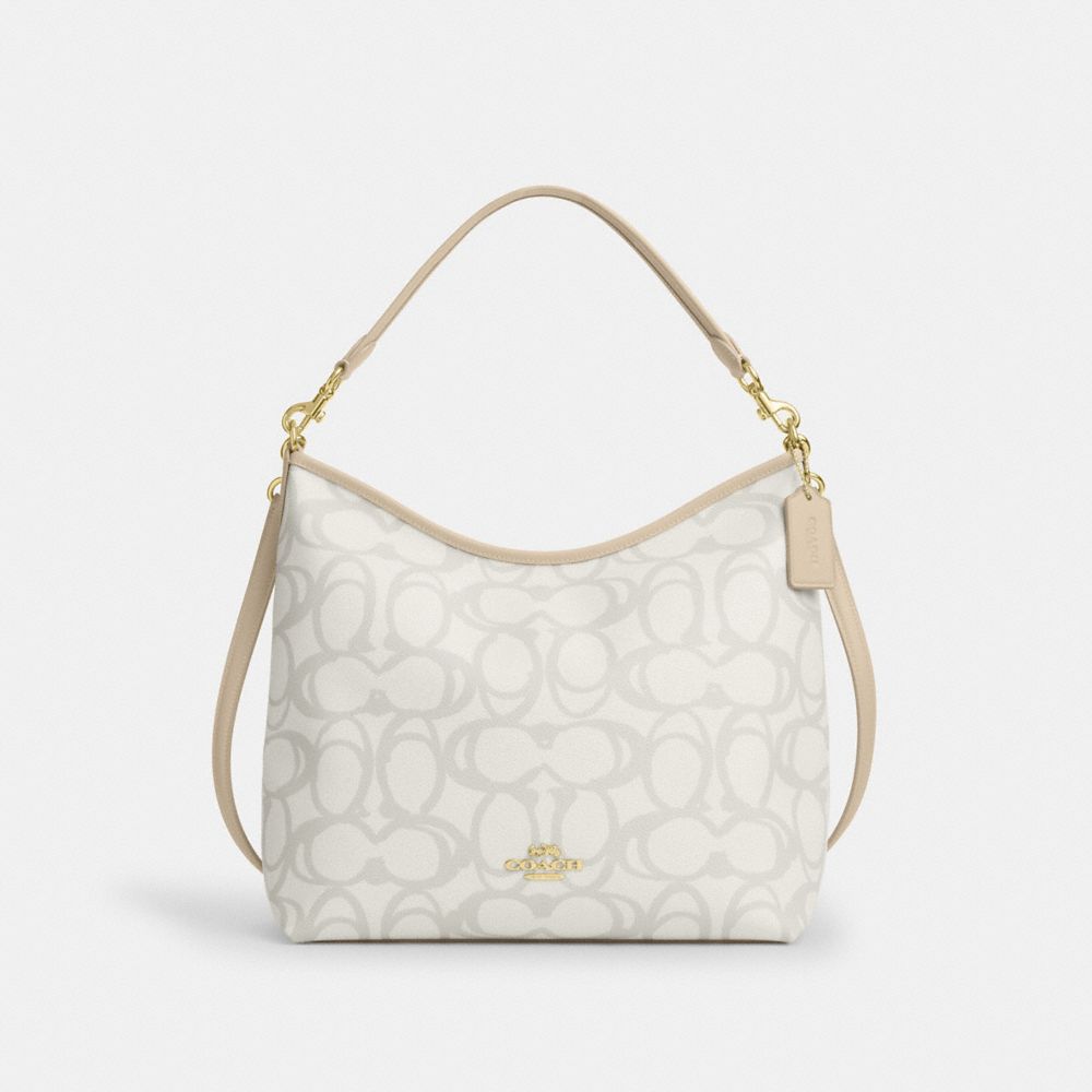 Laurel Large Shoulder Bag In Signature Canvas