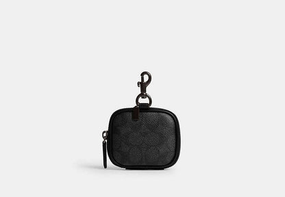 Clip On Pouch In Signature Canvas