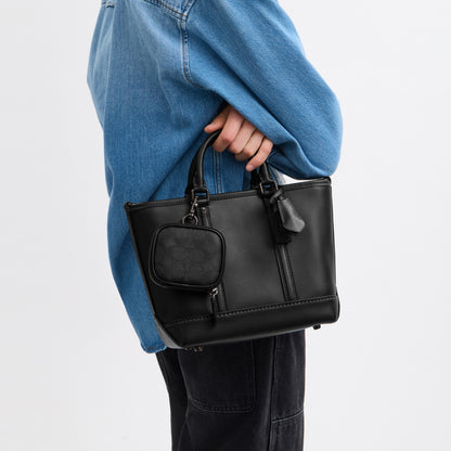 Clip On Pouch In Signature Canvas