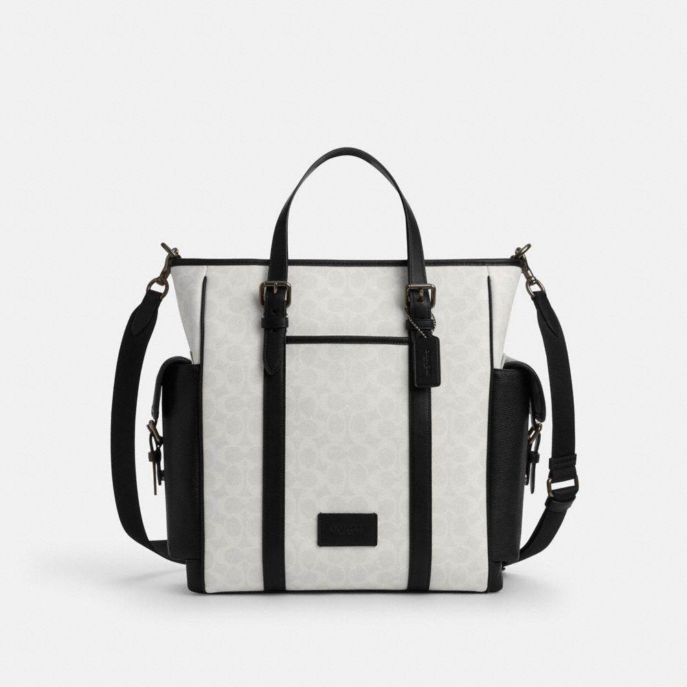 Sprint Tote Bag In Colorblock Signature Canvas