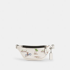 Warren Mini Belt Bag In Blocked Signature Canvas